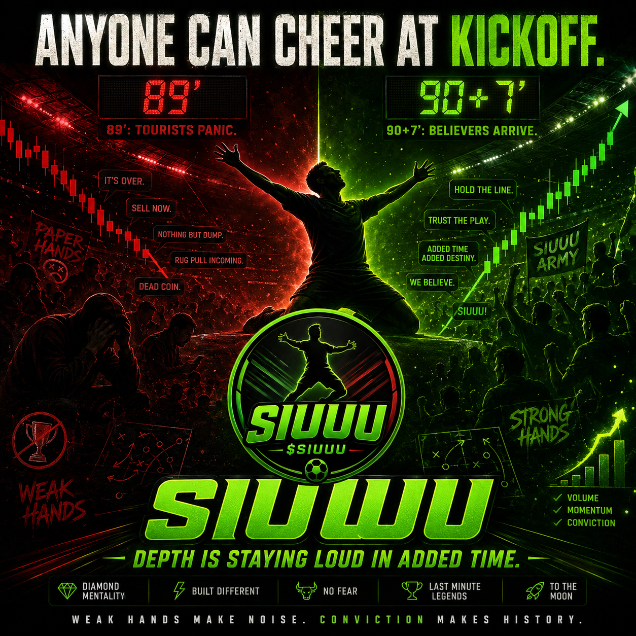 SIUUU Anyone can cheer at kickoff